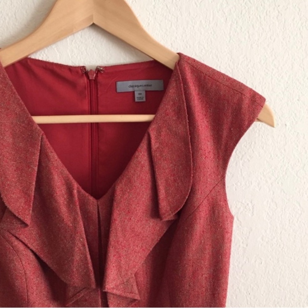 Classique Entier pleated front tweed dress